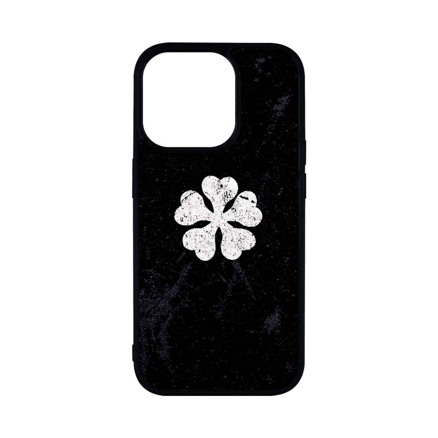FUNDA PROTECTOR CASE PARA IPHONE 15 PRO - BLACK CLOVER LOGO - 1