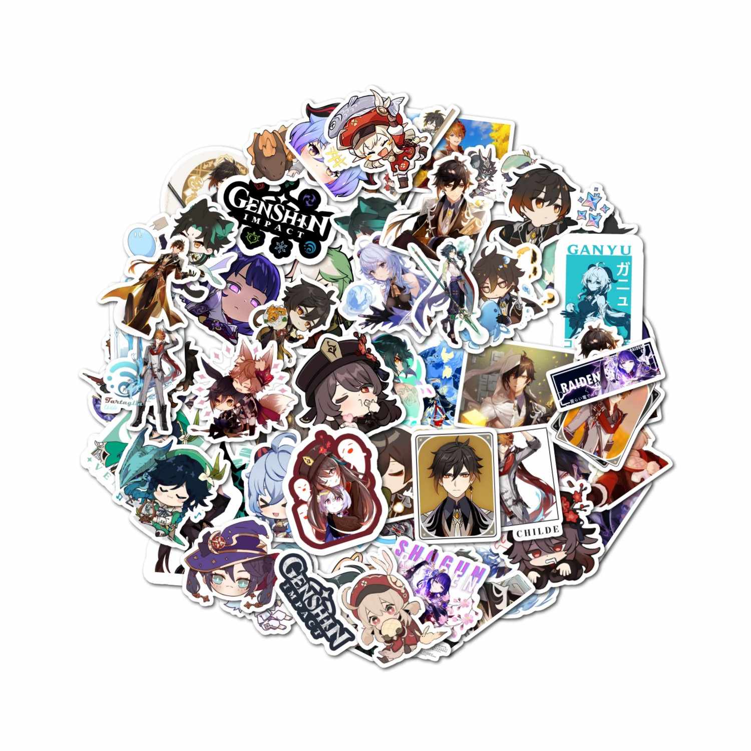 PACK 50 STICKERS GENSHIN IMPACT - 1