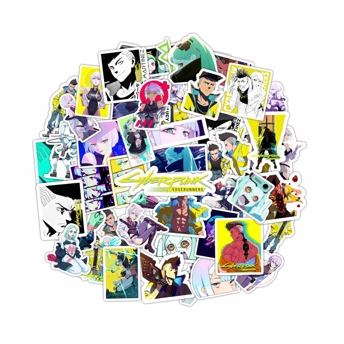 PACK 50 STICKERS CYBERPUNK EDGERUNNERS - 1