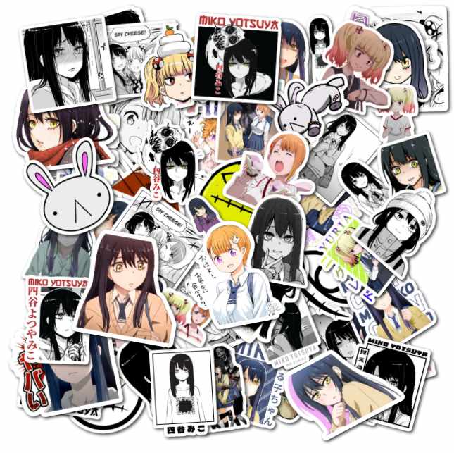 PACK 50 STICKERS MIERUKO CHAN MIKO - 1