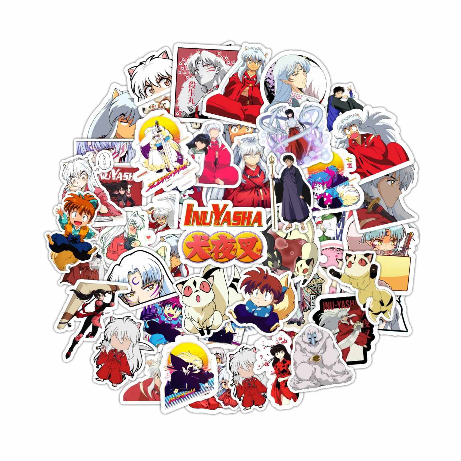 PACK 50 STICKERS INUYASHA - 1