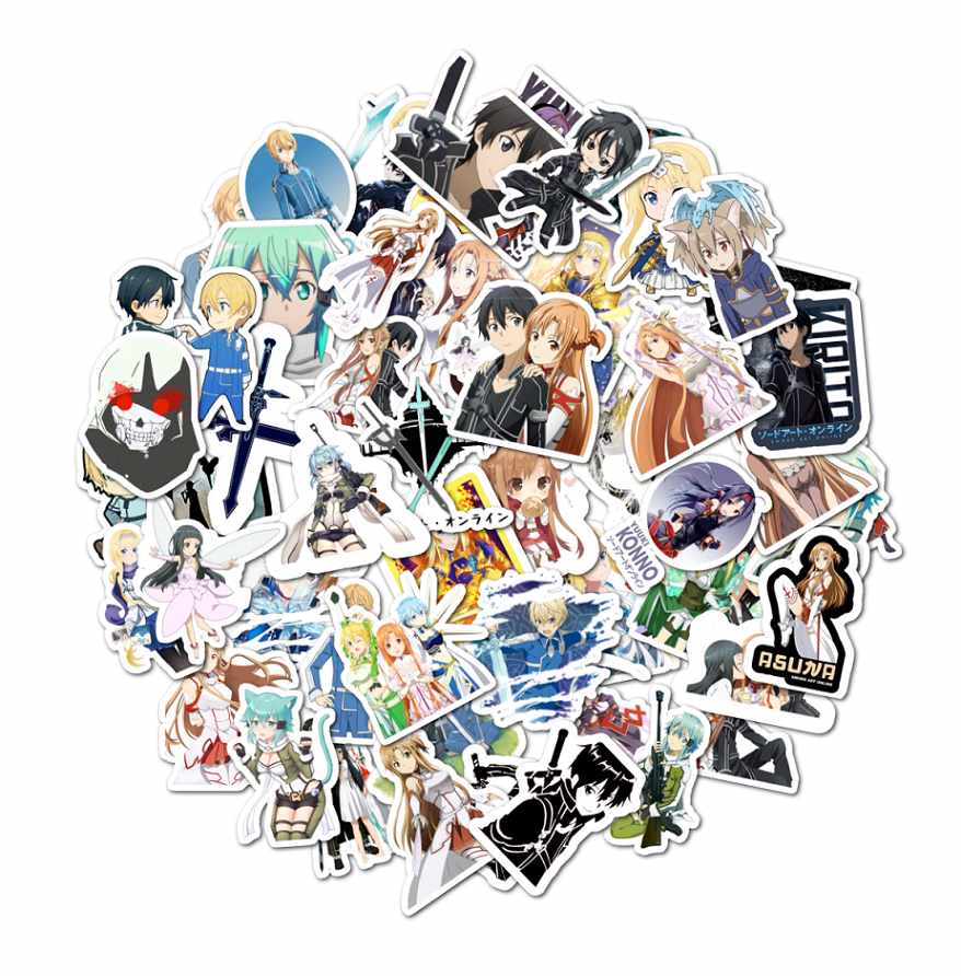 PACK 50 STICKERS SAO SWORD ART ONLINE - 1