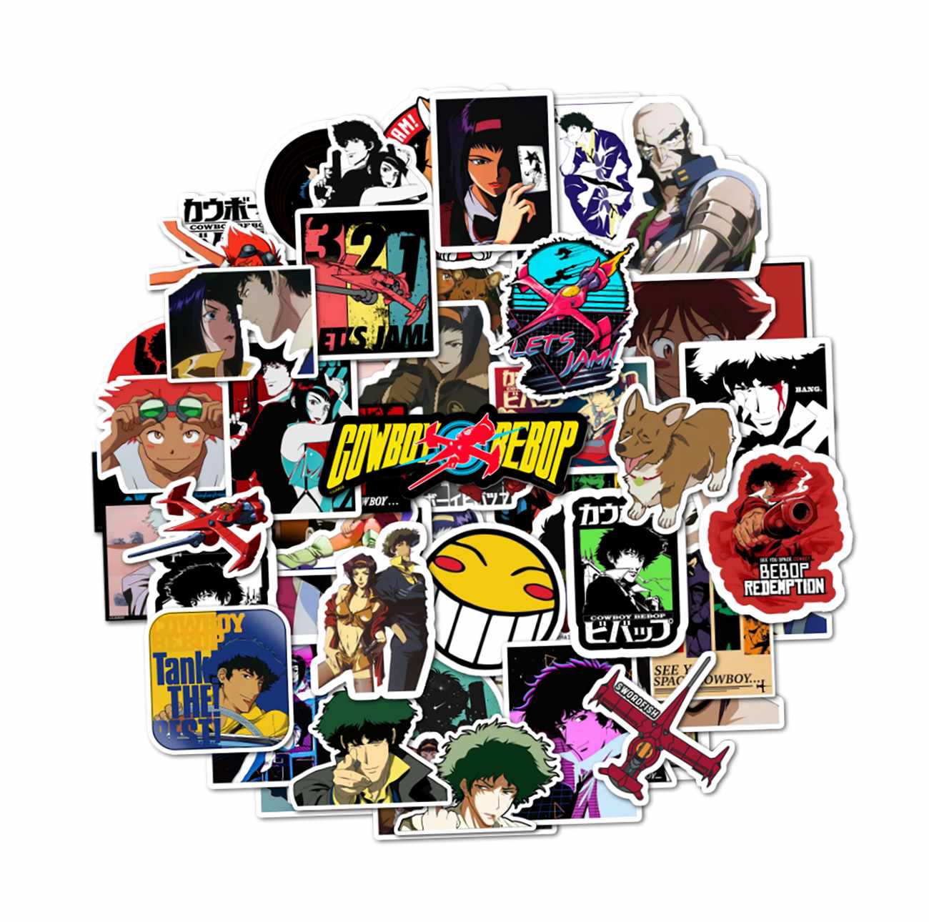 PACK 50 STICKERS COWBOY BEBOP - 1