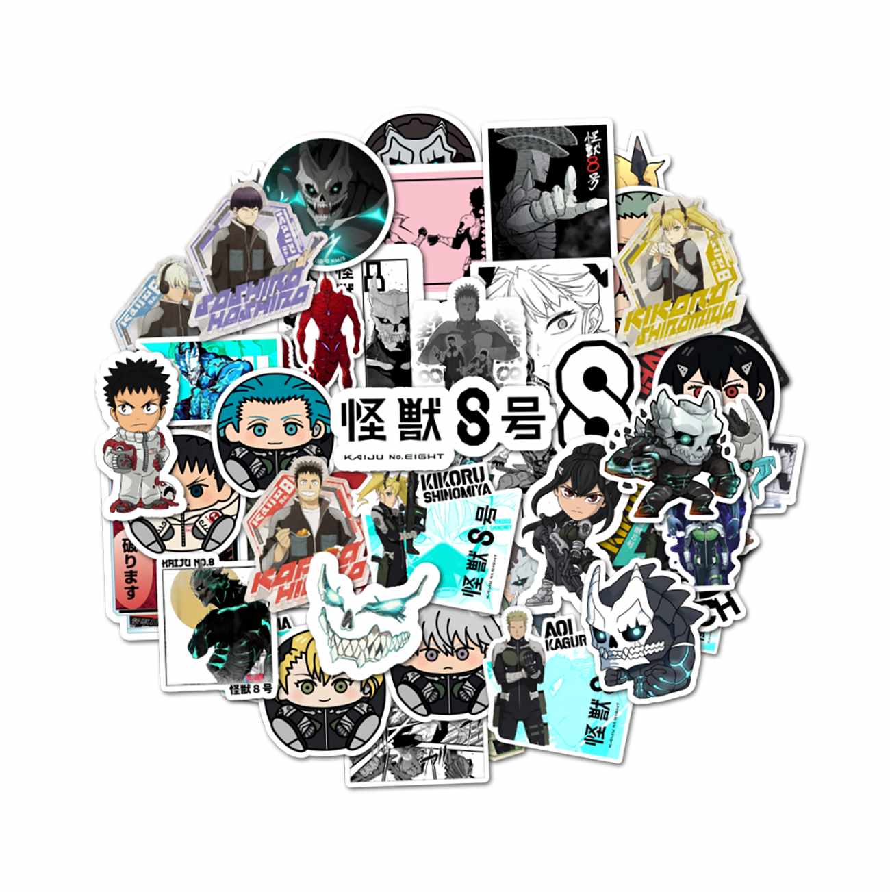 PACK 50 STICKERS KAIJU NO 8 - 1