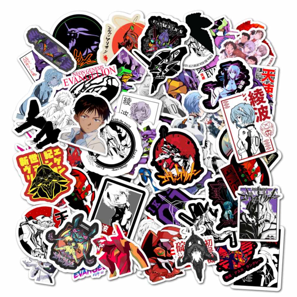 PACK 50 STICKERS NEON GENESIS EVANGELION - 1