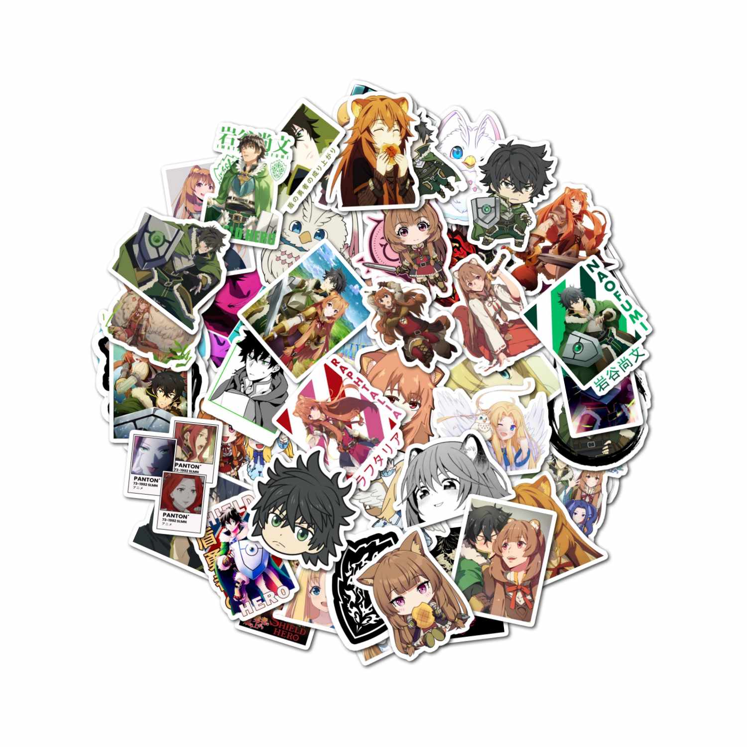 PACK 50 STICKERS TATE NO YUSHA HEROE DEL ESCUDO - 1