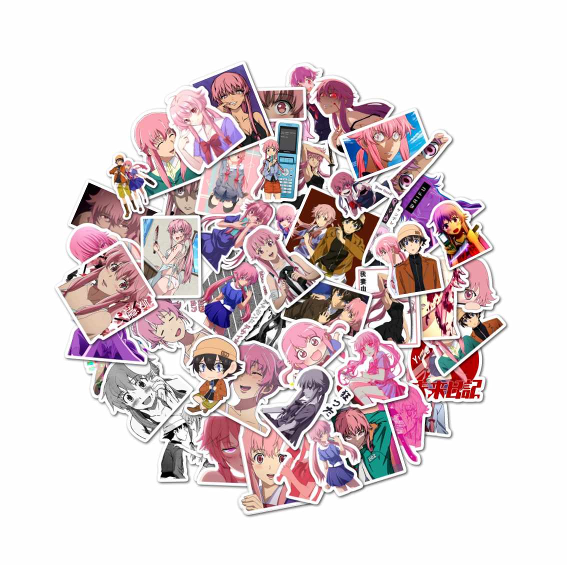 PACK 50 STICKERS MIRAI NIKKI - 1