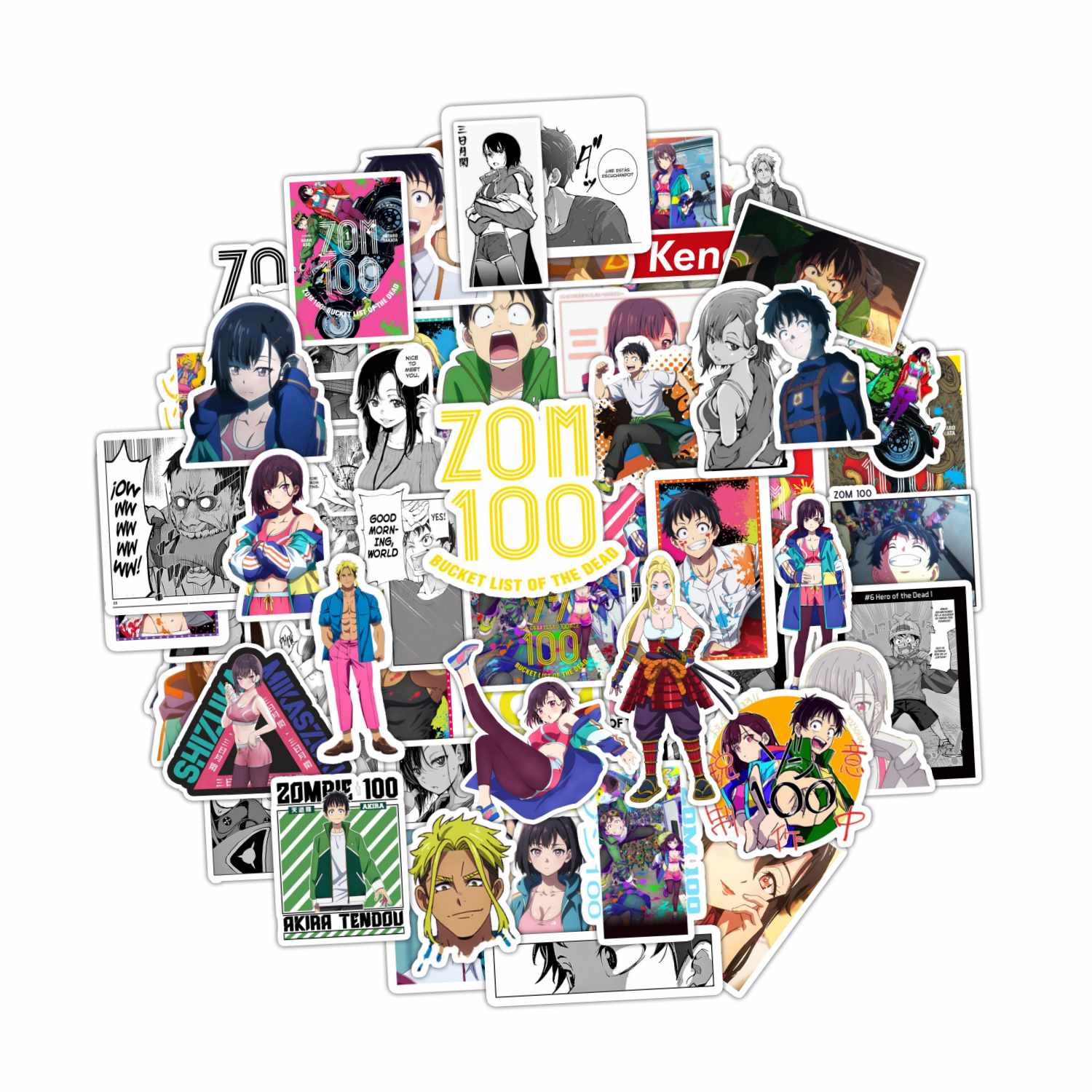 PACK 50 STICKERS ZOM100 - 1
