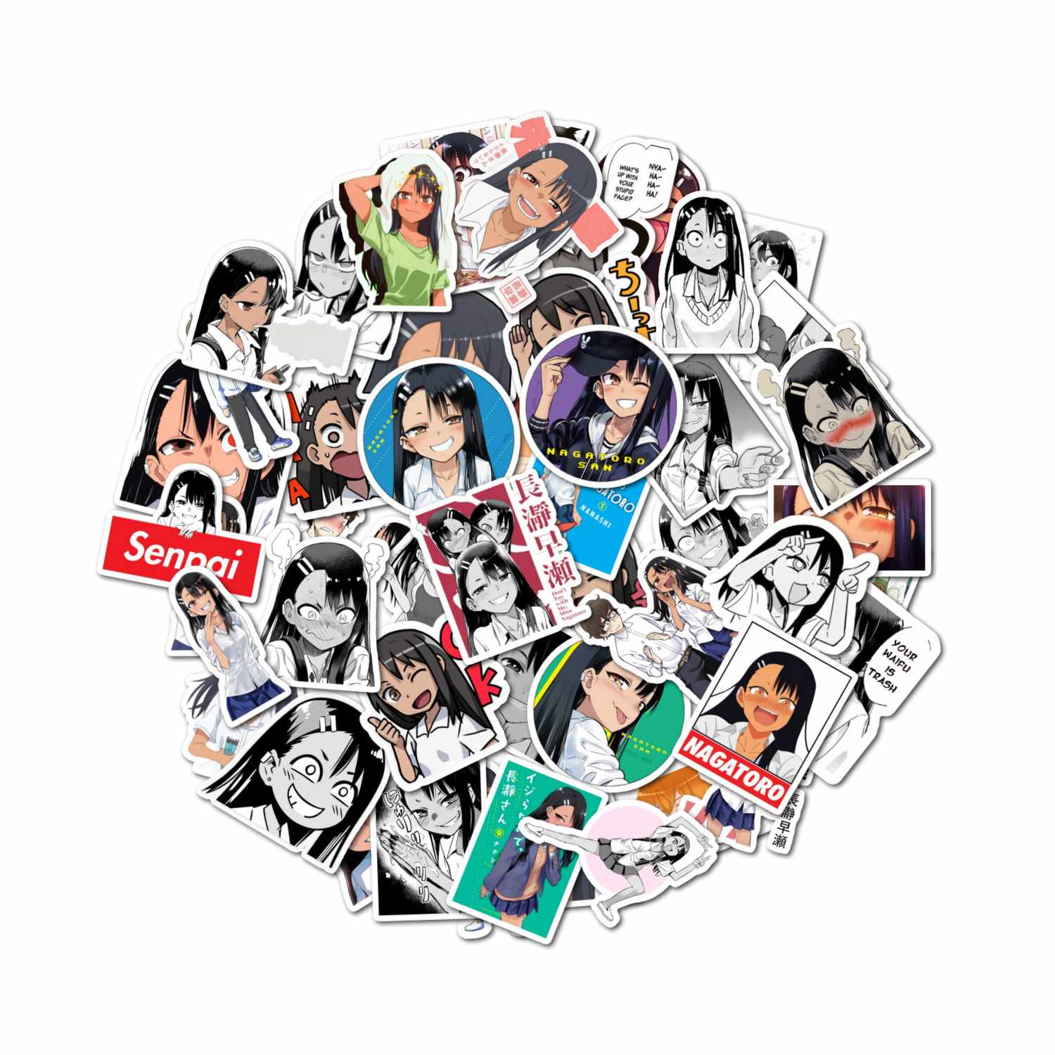 PACK 50 STICKERS NAGATORO - 1