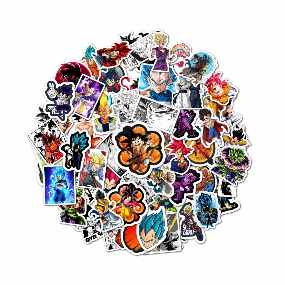 PACK 50 STICKERS DRAGON BALL Z SUPER - 1