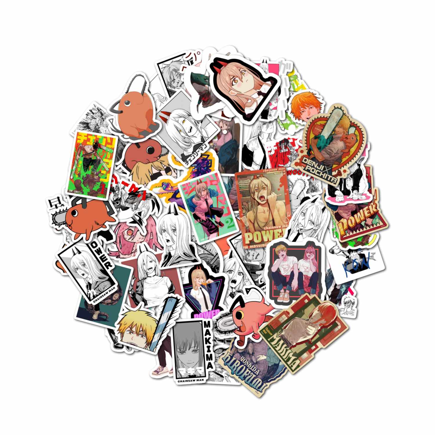 PACK 50 STICKERS CHAINSAW MAN - 1