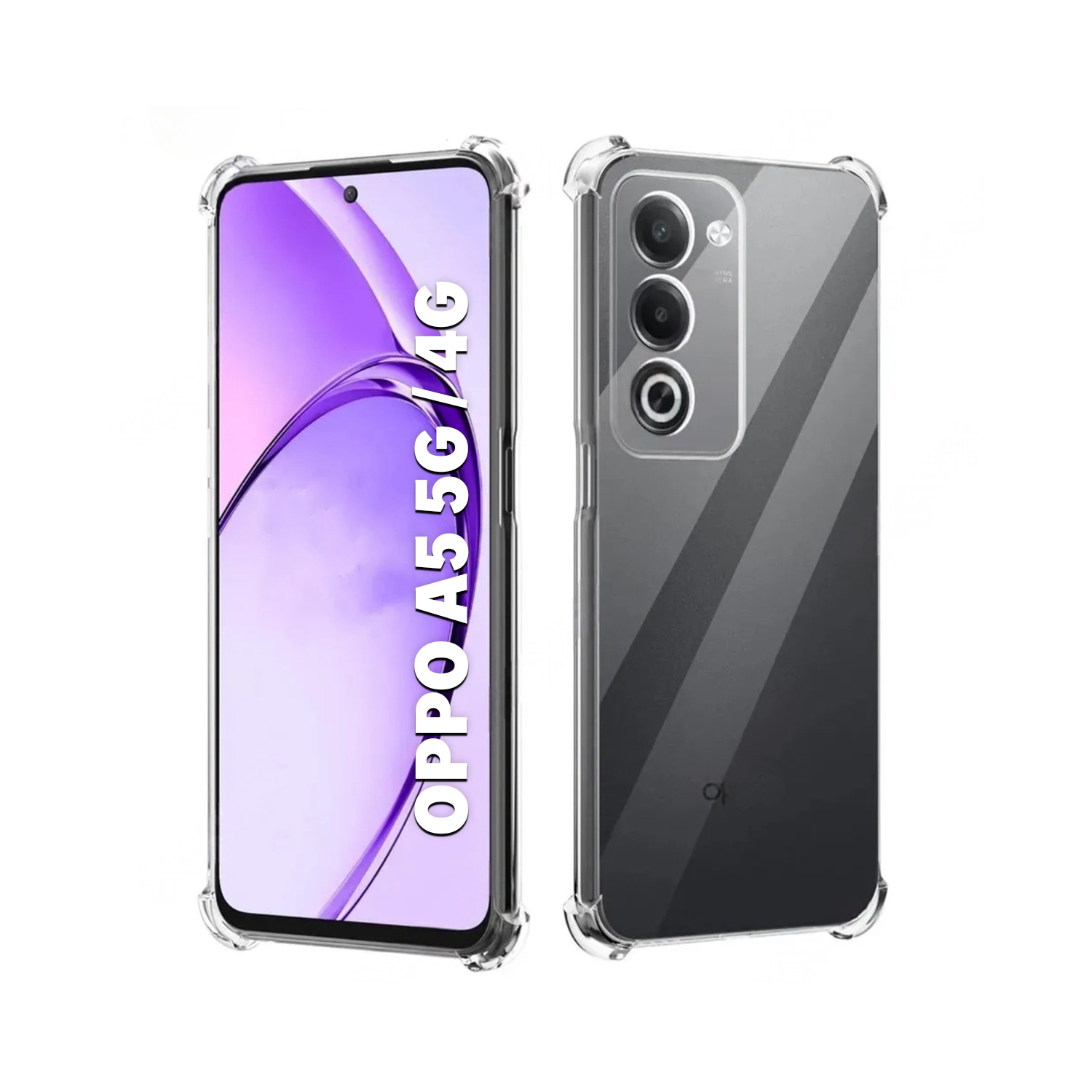 CASE FUNDA PROTECTOR OPPO A5 5G OPPO A5 4G - TRANSPARENTE ANTI IMPACTO - 1