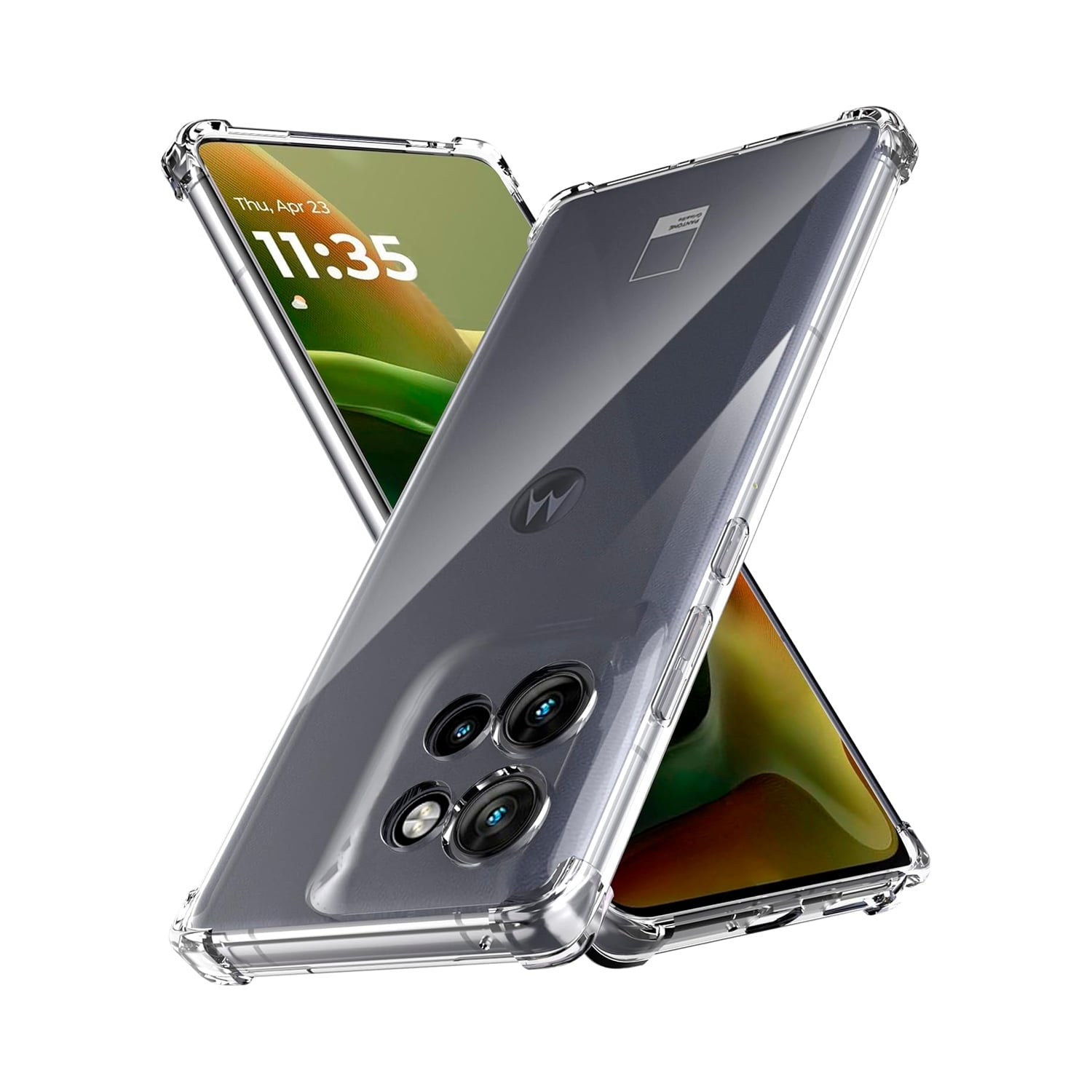 CASE FUNDA PROTECTOR MOTO G86 POWER - TRANSPARENTE ANTI IMPACTO - 1