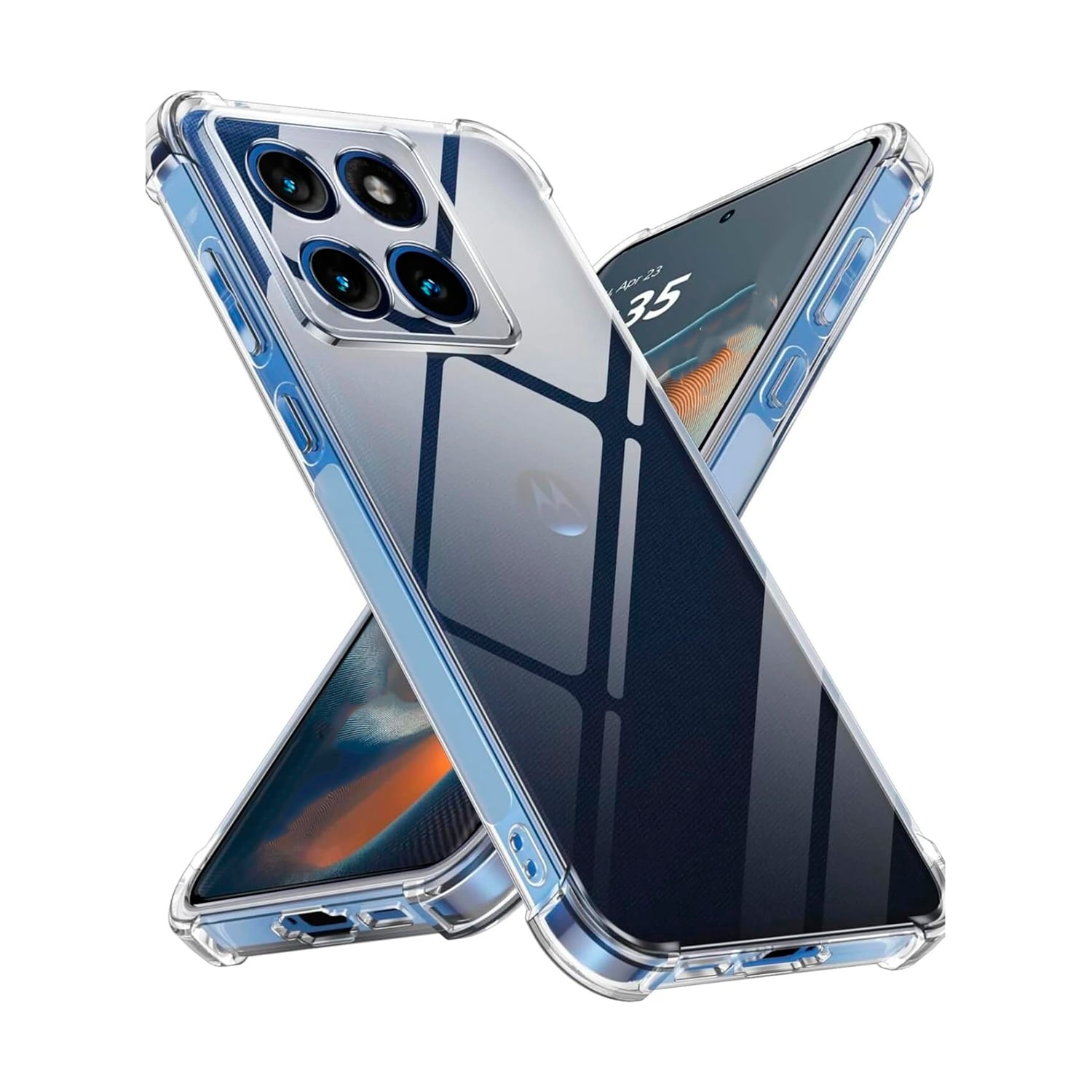 CASE FUNDA PROTECTOR MOTO EDGE 70 FUSION - TRANSPARENTE ANTISHOCK - 1