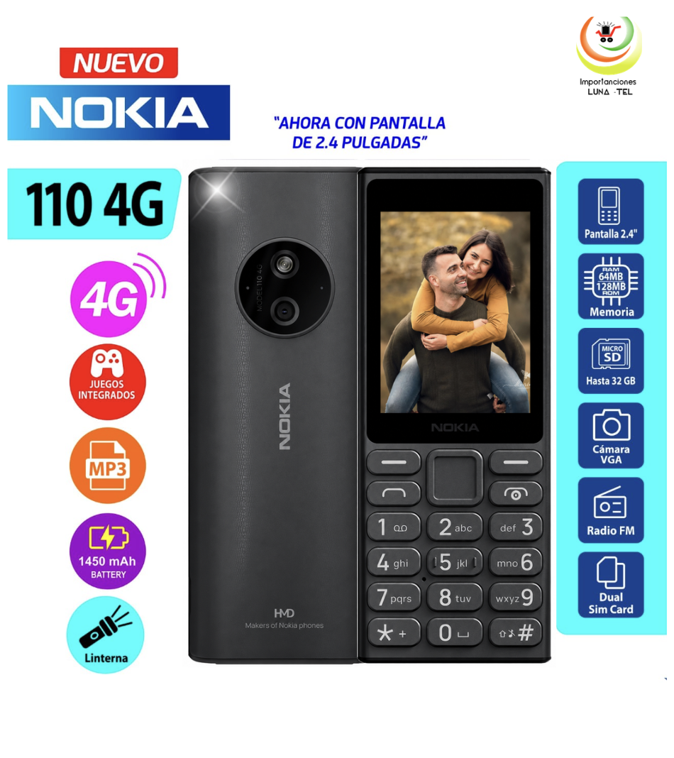 CELULAR NOKIA 110 4G GRIS - 1