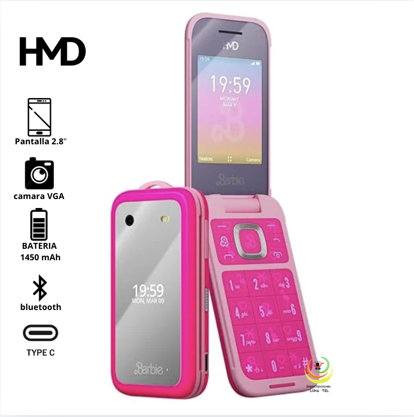 CELULAR BARBIE HMD COLOR ROSADO - 1