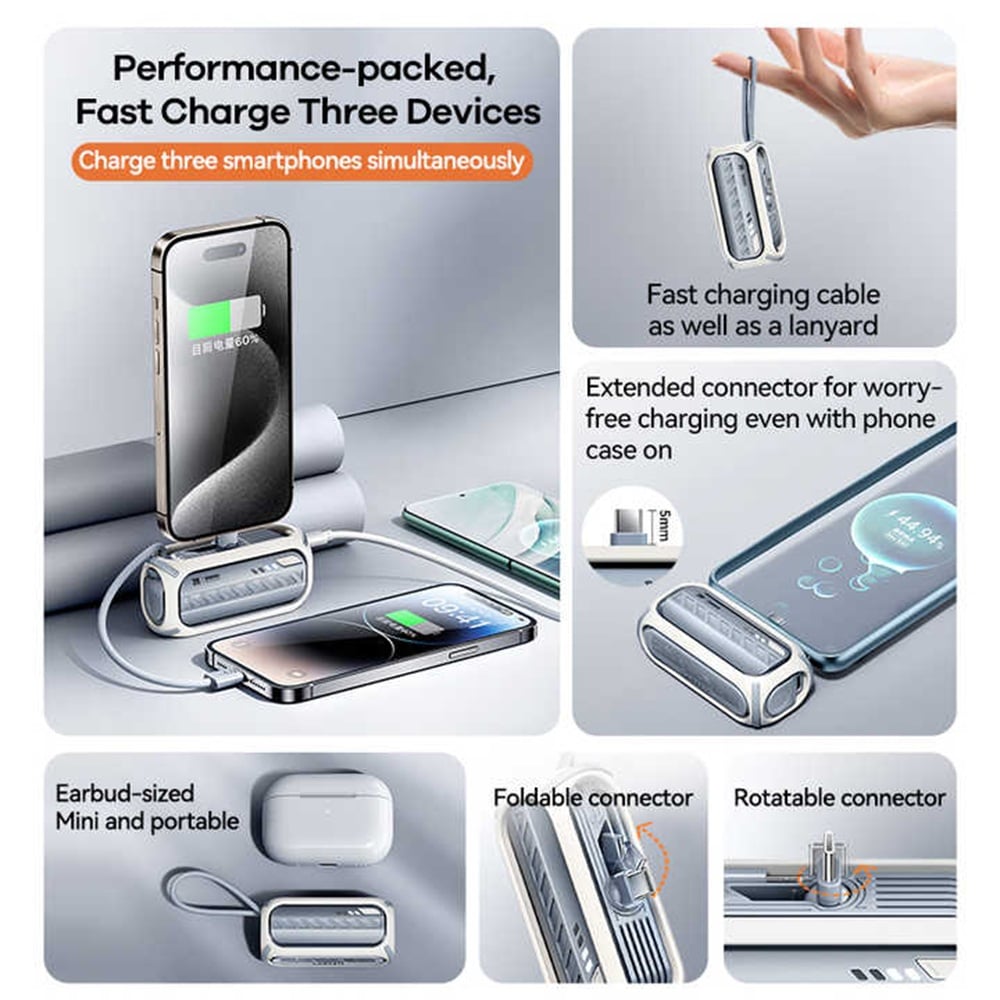 CARGADOR PORTÁTIL REMAX 5000MAH 20W TIPO C - 3