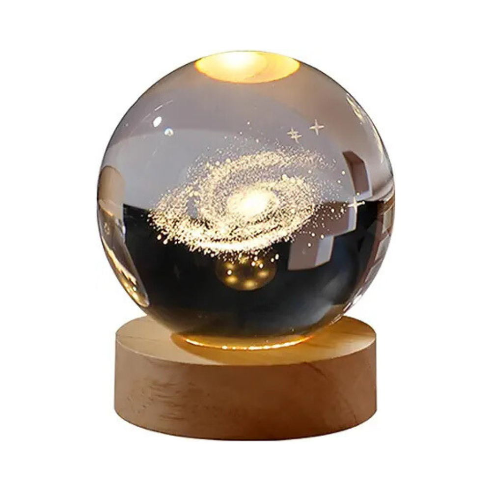 LAMPARA BOLA DE CRISTAL CON DISEÑO TIPO ENCAPSULADO - 1