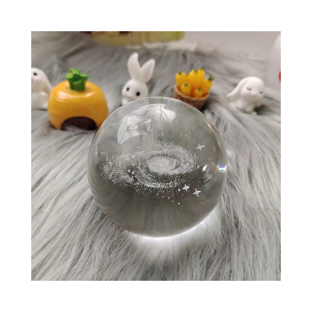 LAMPARA BOLA DE CRISTAL CON DISEÑO TIPO ENCAPSULADO - 2