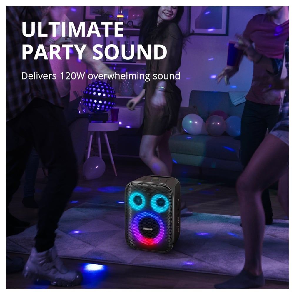PARLANTE TRONSMART HALO 200 120W KARAOKE CON 2 MICRÓFONOS - 3