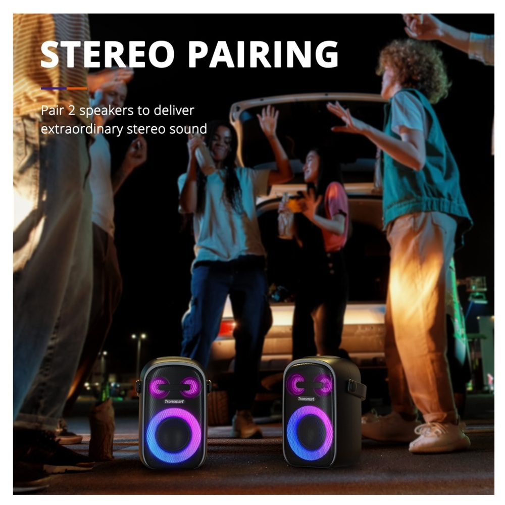 PARLANTE TRONSMART HALO 110 60W PORTABLE PARTY SPEAKER CON 1 MICRÓFONO - 4