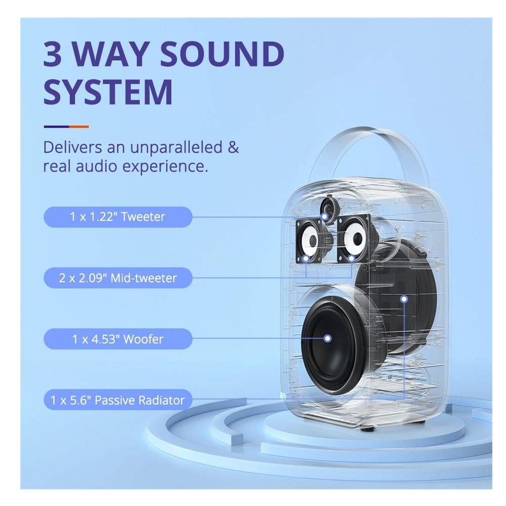 PARLANTE TRONSMART HALO 100 60W PORTABLE PARTY SPEAKER - 5