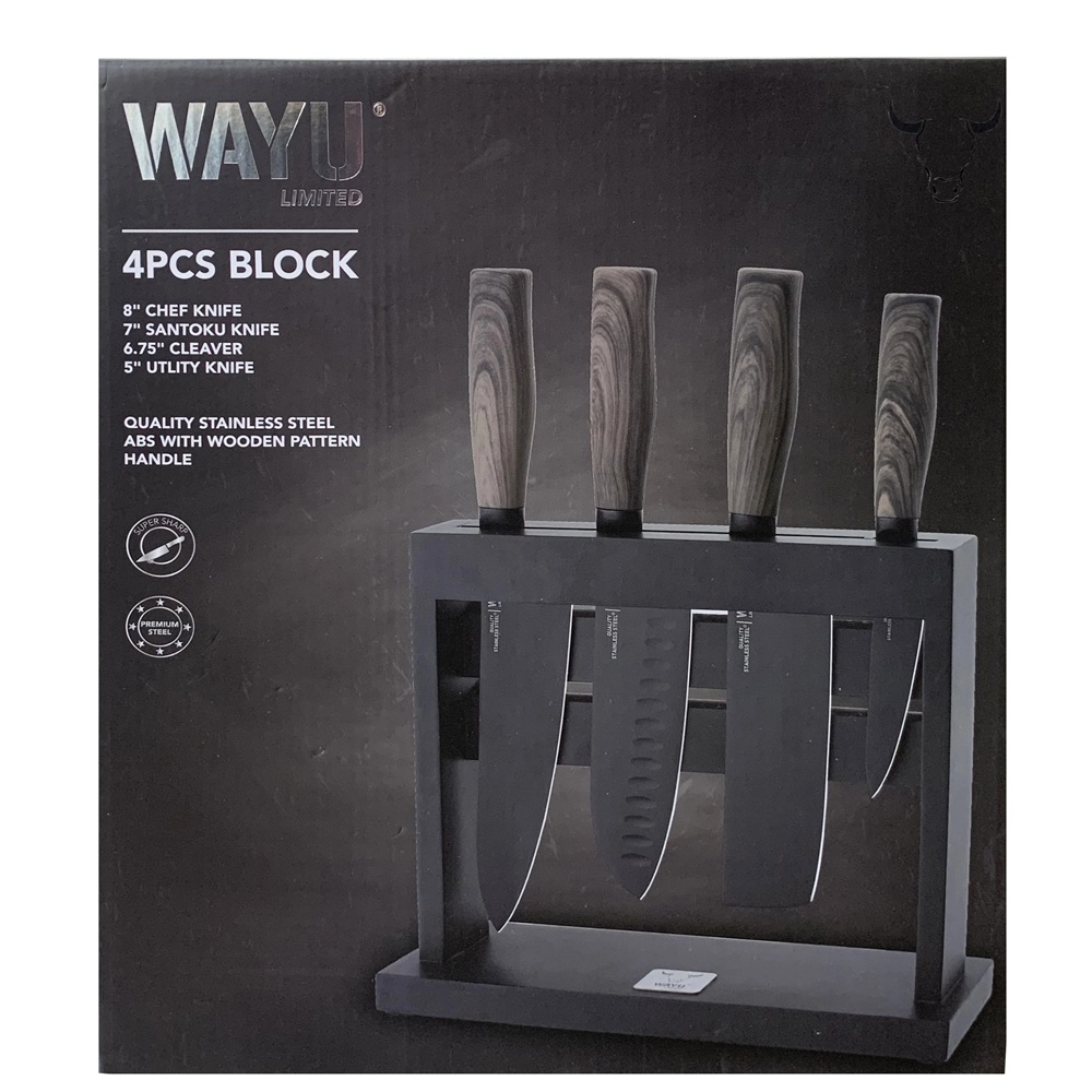 SET 4 CUCHILLOS CON SOPORTE WAYU - 3