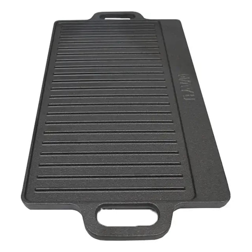 PLANCHA GRILL CON ASAS DE HIERRO FUNDIDO WAYU 50.8 X 23.4 CM - 3