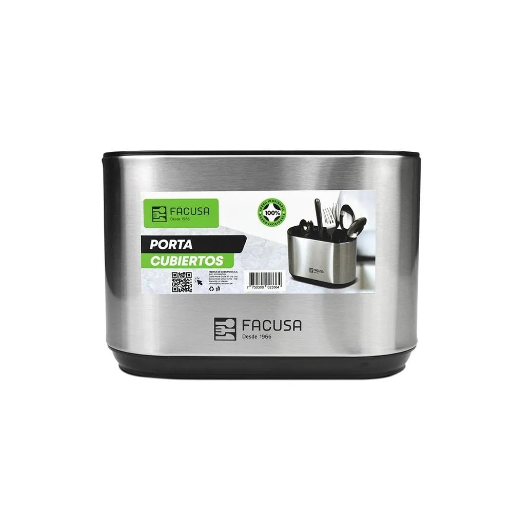 PORTA CUBIERTOS DE MESA FACUSA DE ACERO INOXIDABLE - 2