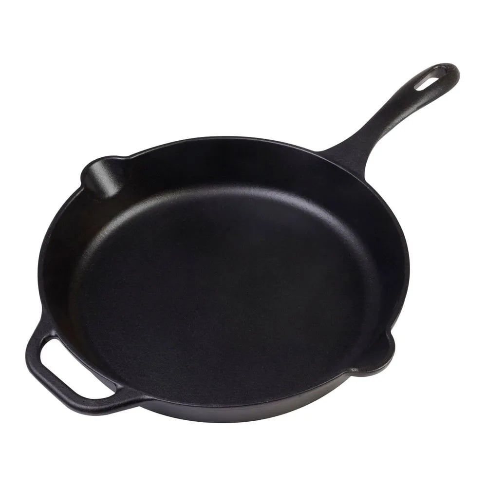 SARTEN DE HIERRO FUNDIDO VICTORIA 25 CM DE DIAMETRO CURADO - 1
