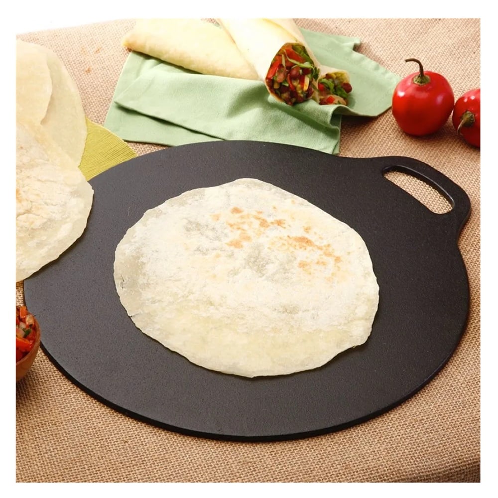 PLANCHA TAWA DE HIERRO FUNDIDO VICTORIA 38 CM - 1