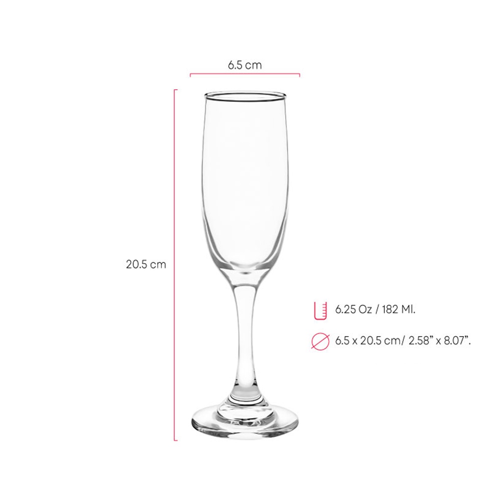 COPA CRISTAR LISA PREMIERE CHAMPAÑA 182 ML X 12 UNIDADES - 3