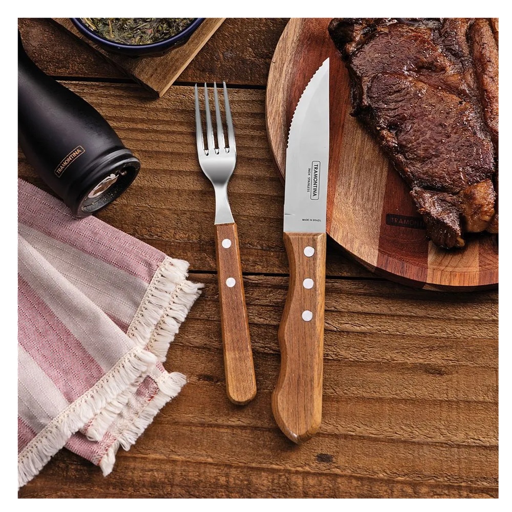 JUEGO DE 12 CUBIERTOS TRAMONTINA PARA ASADO DYNAMIC - 2