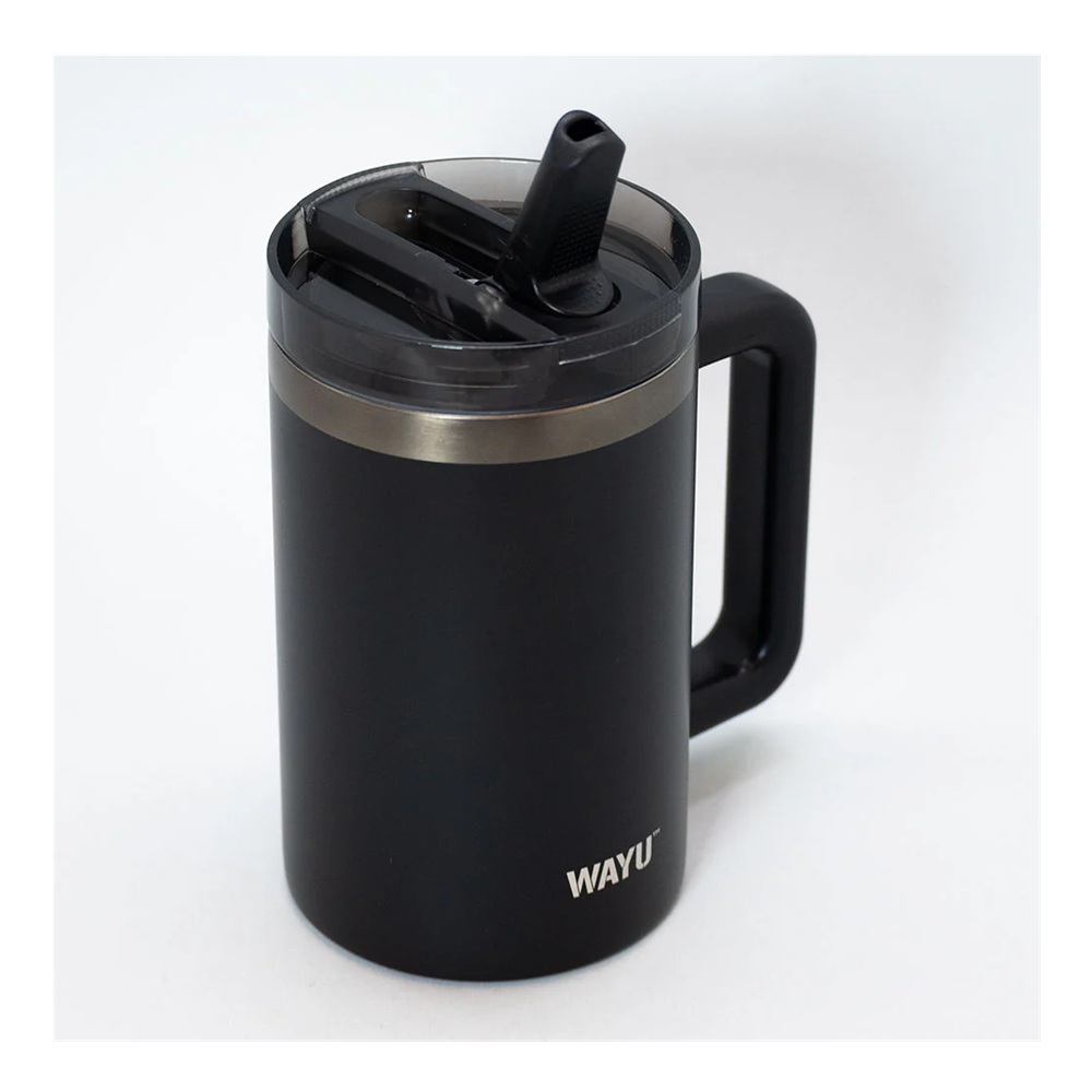 MUG TAZA 650 ML INSULADA BLACK MATTE WAYU - 2