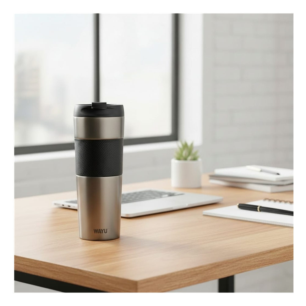 MUG VASO PRENSA BLACK 450 ML WAYU - 1