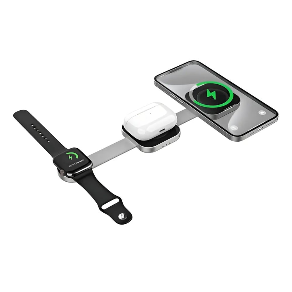 WIWU 3 EN 1 CARGADOR PORTATIL FOR SMARTWATCH-PHONE-EARPHONE - 1