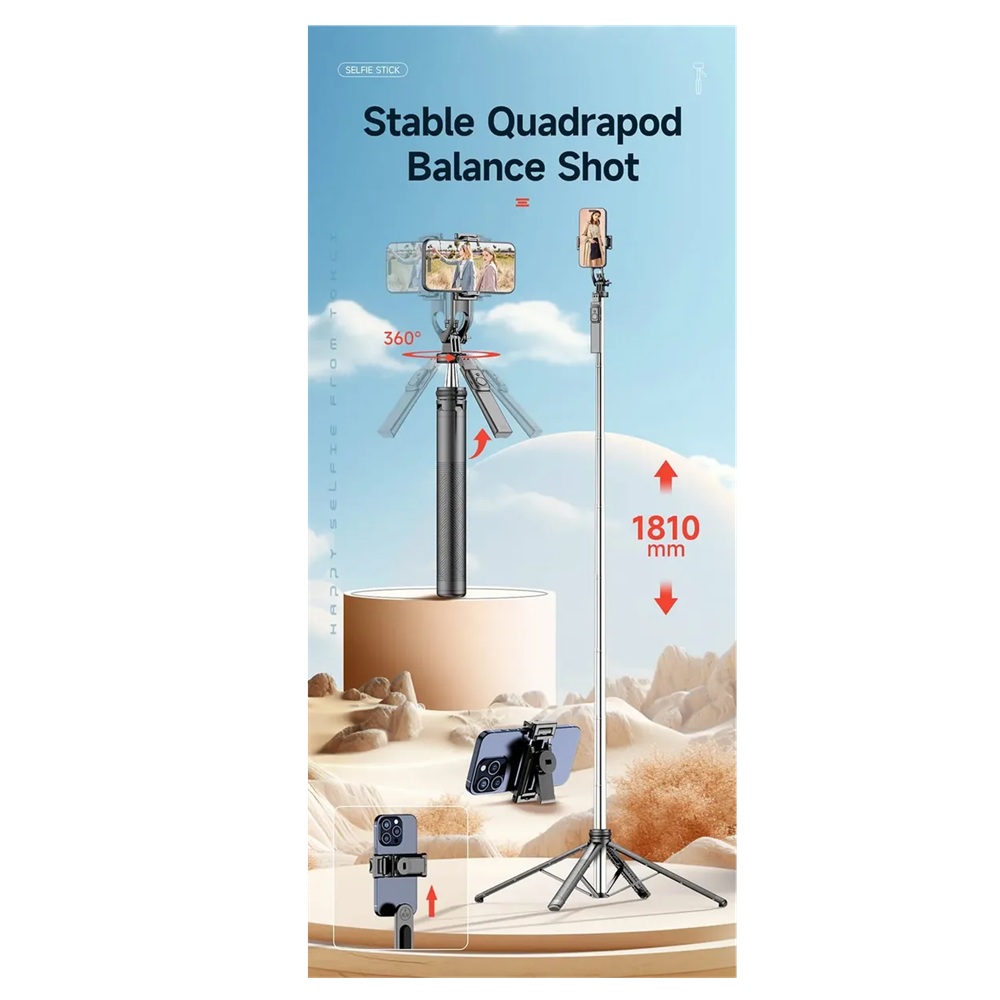 TRIPODE PALO SELFIE STICK MY MOBILE C19 NEGRO - 3
