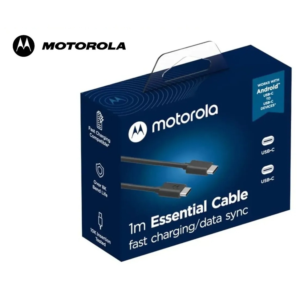CABLE CARGA Y DATOS MOTOROLA ESSENTIAL CABLE USB-C A USB-C - 2
