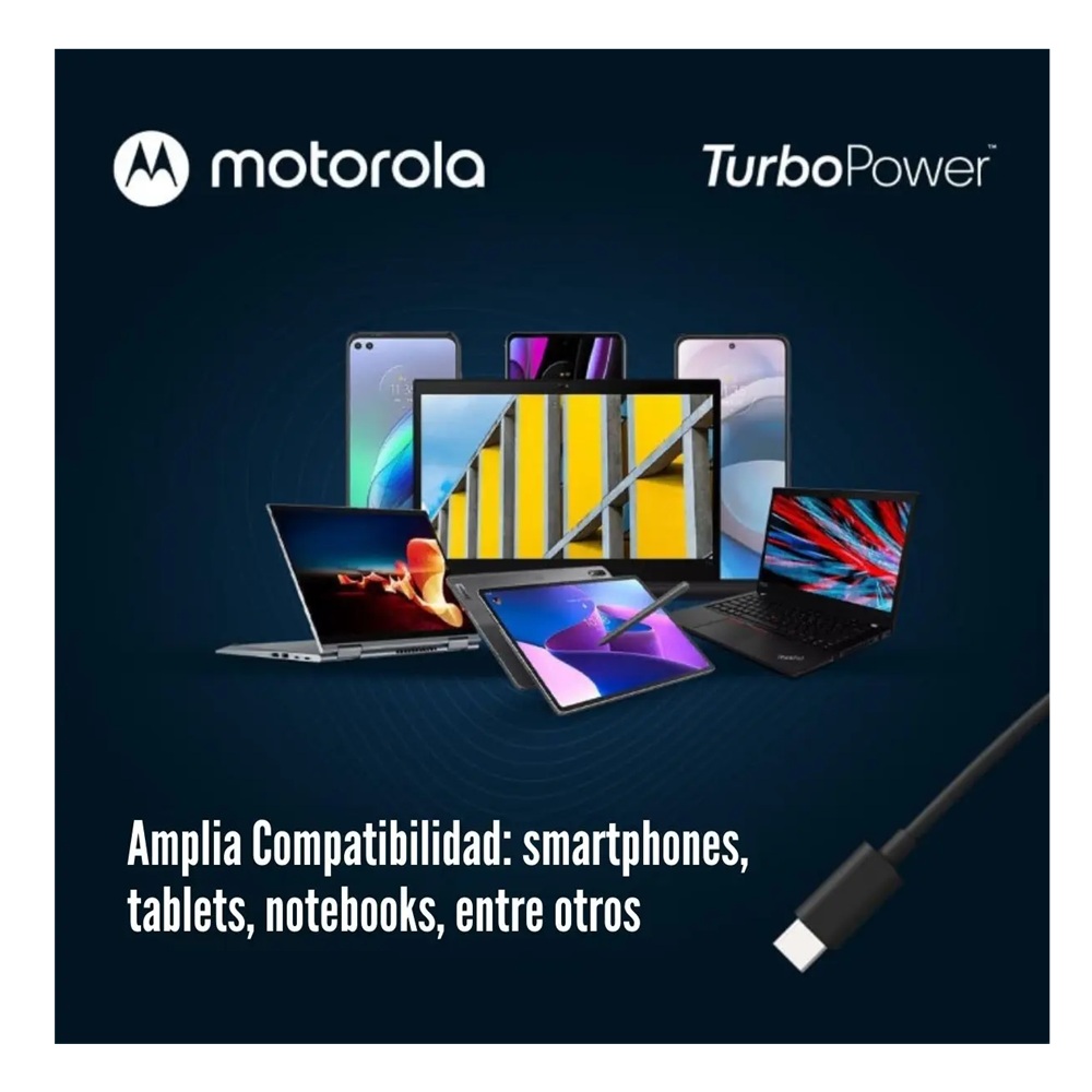 CABLE CARGA Y DATOS MOTOROLA ESSENTIAL CABLE USB-C A USB-C - 3
