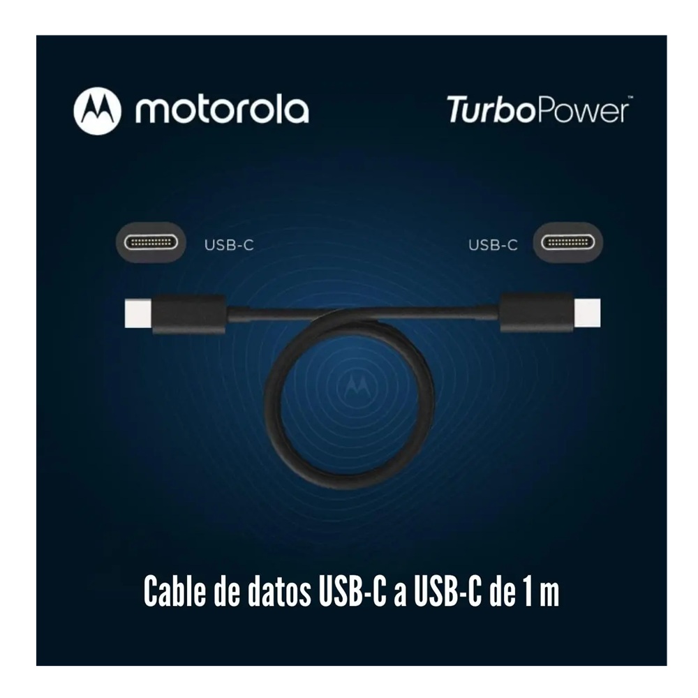 CABLE CARGA Y DATOS MOTOROLA ESSENTIAL CABLE USB-C A USB-C - 4