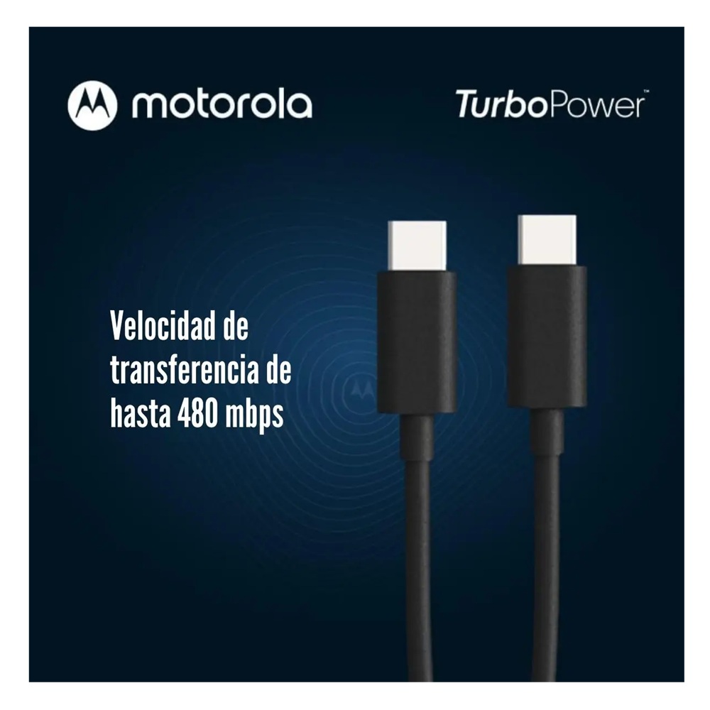 CABLE CARGA Y DATOS MOTOROLA ESSENTIAL CABLE USB-C A USB-C - 5