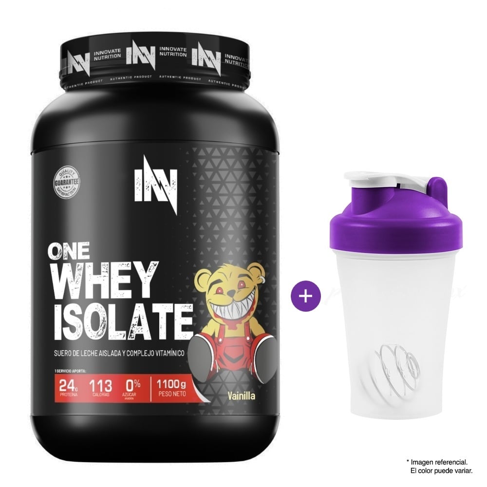 PROTEÍNA ISOLATADA ONE WHEY ISOLATE 1.1KG VAINILLA + SHAKER - 1