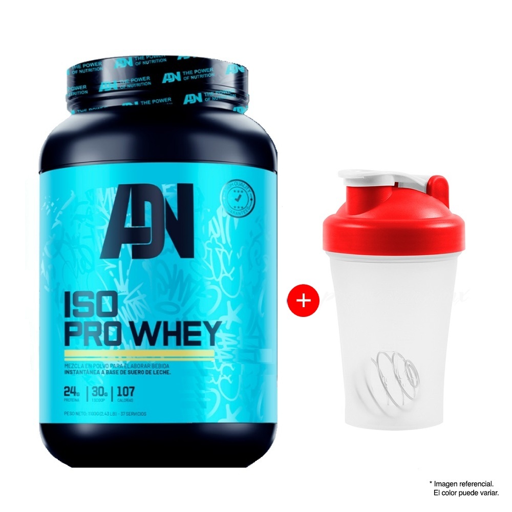 ISO PRO WHEY 1100 GRAMOS - ADN NUTRITION ISOLATADA VAINILLA - 1