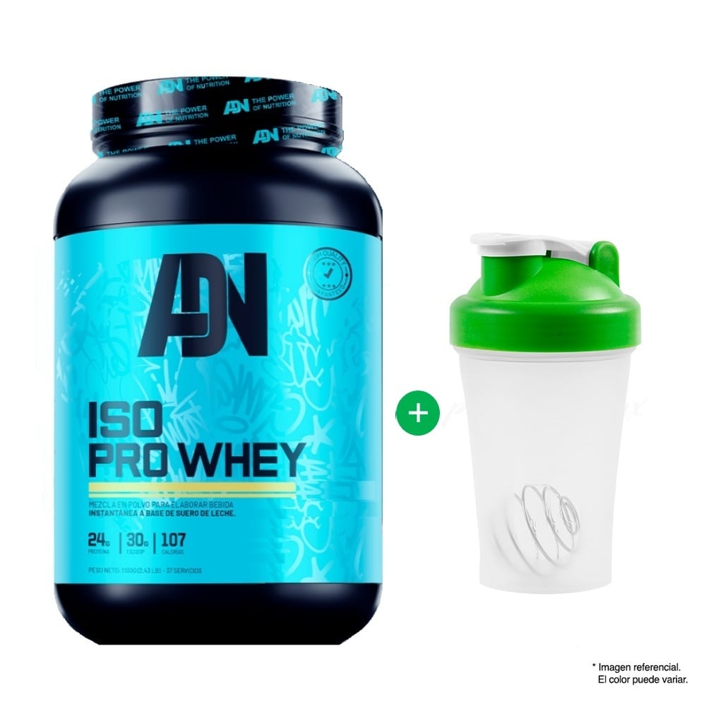 PROTEÍNA ADN NUTRITION ISO PRO WHEY 1.1 KG VAINILLA - 1
