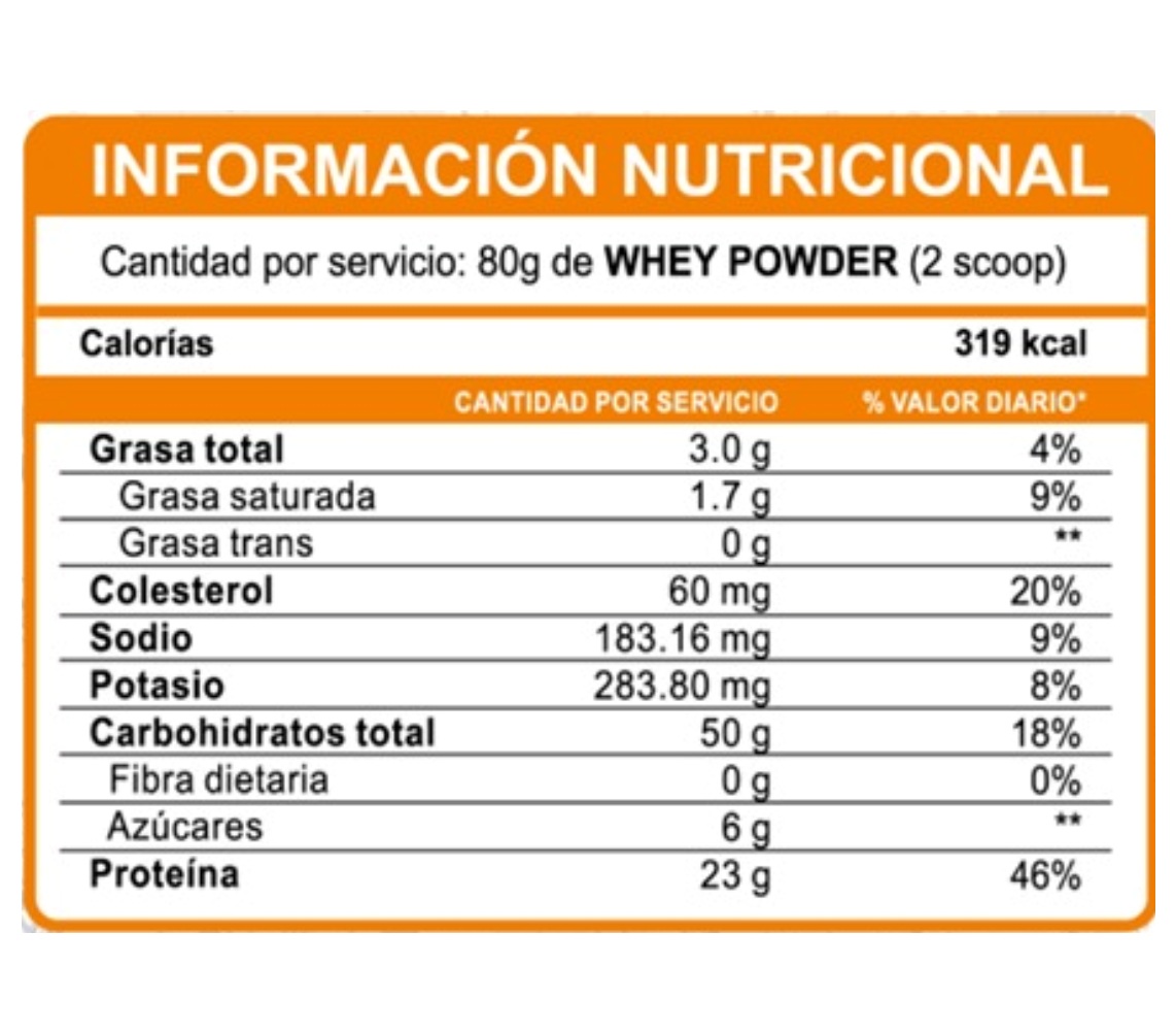 WHEY POWDER 1.1KG / 1.1 KILOS INN VAINILLA - 3