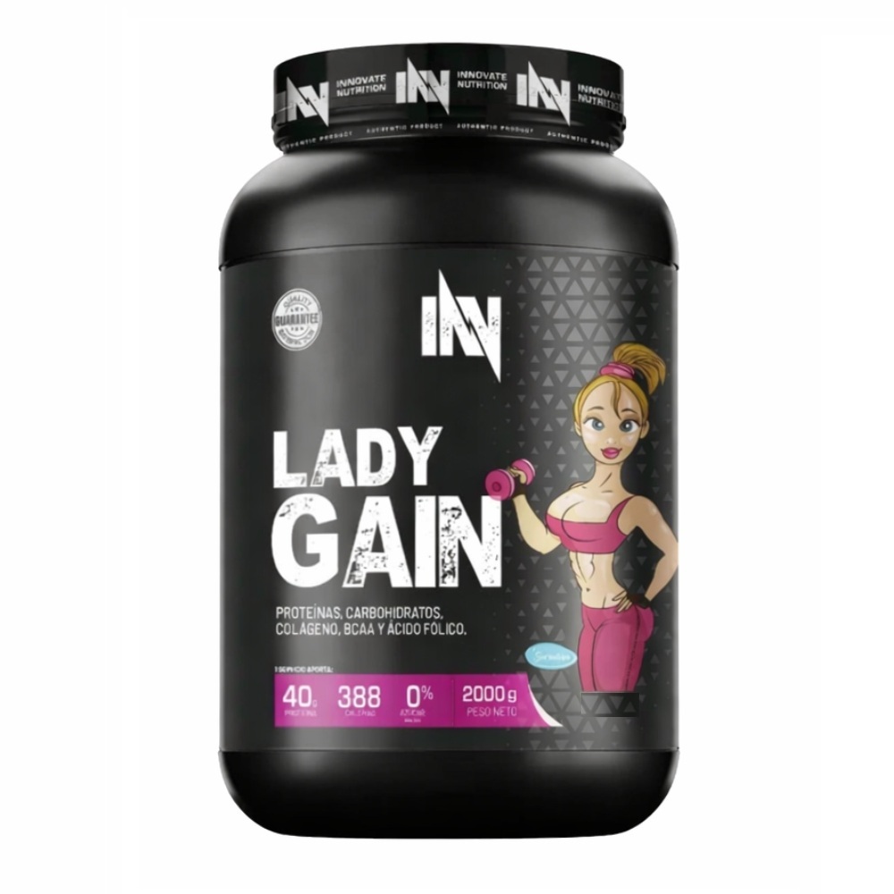 PROTEÍNA INNOVATE NUTRITION LADY GAIN 2 KG VAINILLA + SHAKER - 2
