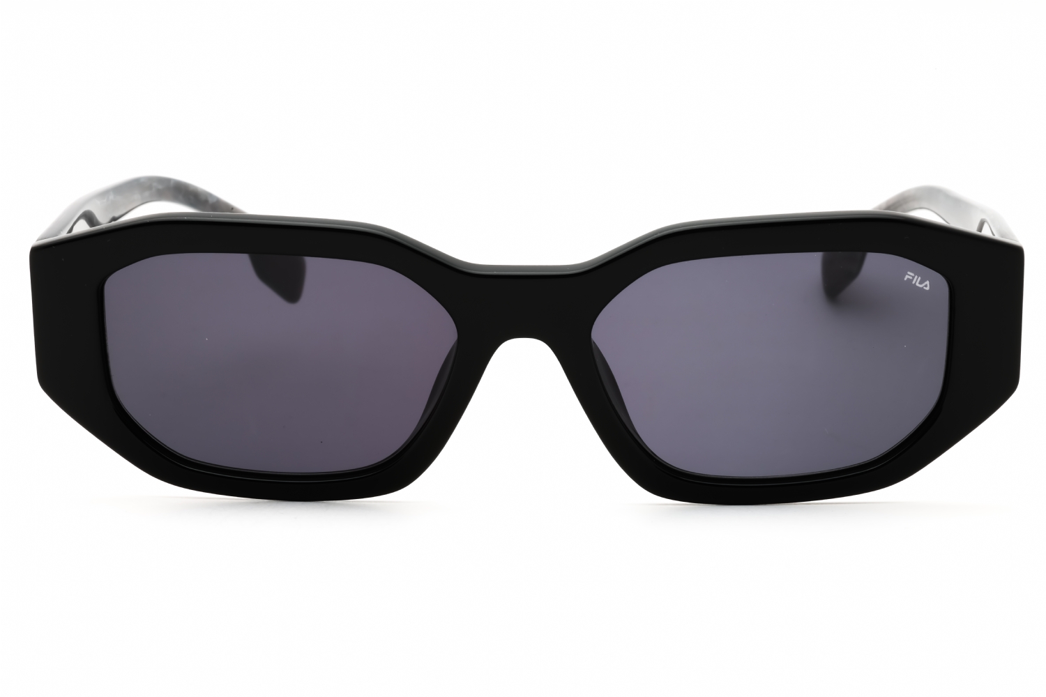 LENTES FILA SFI315 0700 NEGRO BRILLANTE Y GRIS OSCURO MODELO AUTENTICO - 3