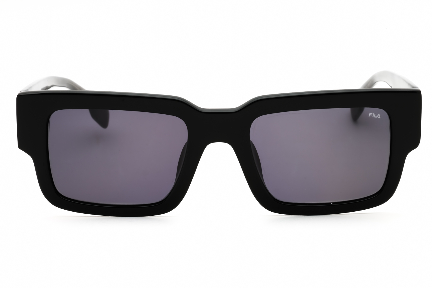 LENTES DE SOL RECTANGULAR FILA SFI314 0700 NEGRO BRILLANTE Y GRIS - 2