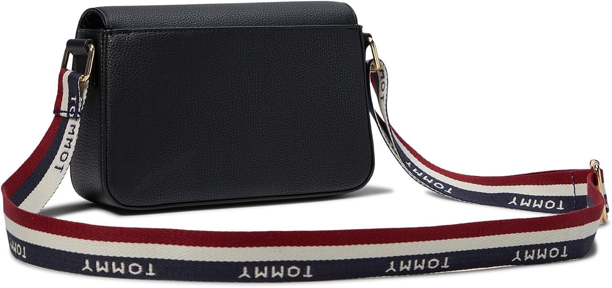 CARTERA CROSSBODY BANDOLERA TOMMY HILFIGER FLAP REESE II NEGRO - 2