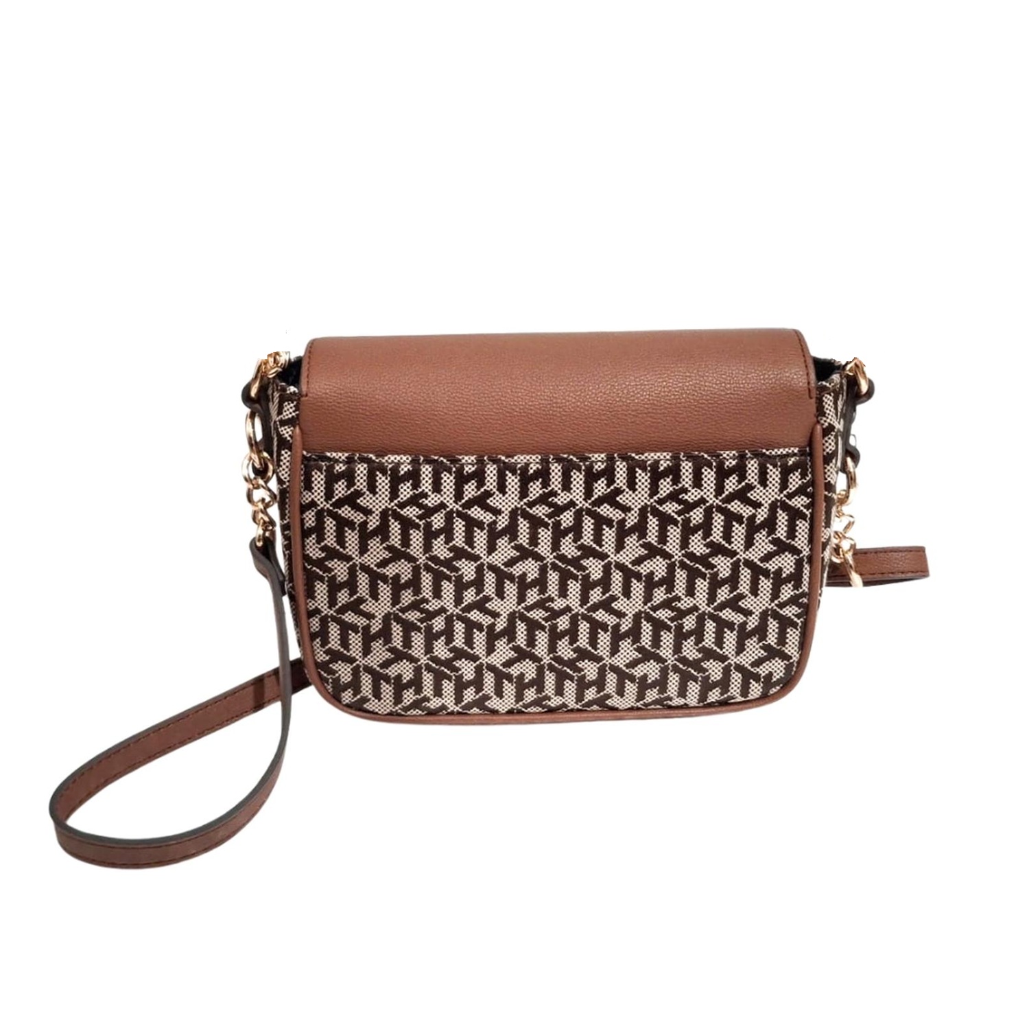 CARTERA CROSSBODY TOMMY HILFIGER MONOGRAN JACQUARD MARRON - 2